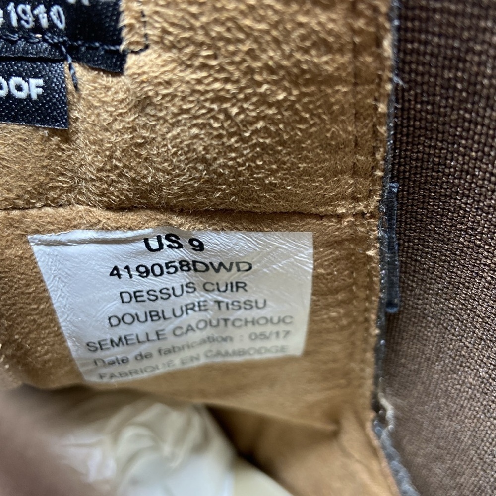 NWT KODIAK GOLD HENNA WATERPROOF LEATHER BOOTS SIZE 9 - Picture 8 of 15